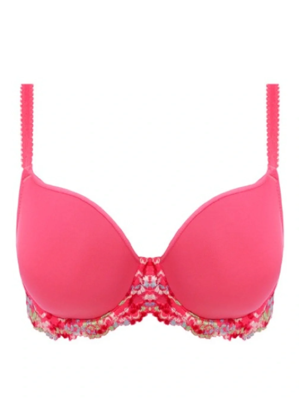 Wacoal Embrace Lace Pink Molded Contour T-Shirt Bra 38C - Picture 2 of 9